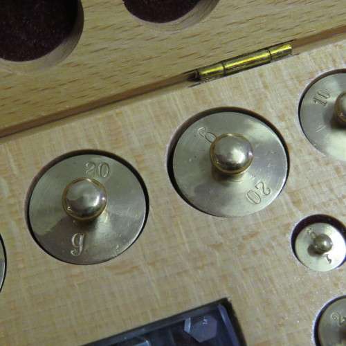 Vintage Bosch calibration weights set  - 1mg to 100g