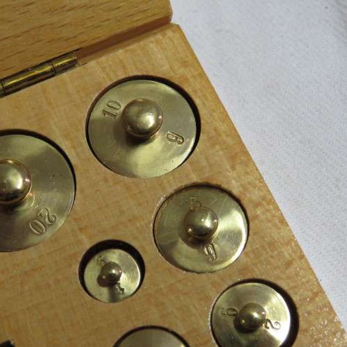 Vintage Bosch calibration weights set  - 1mg to 100g