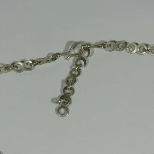 Low grade silver necklace with matching earring