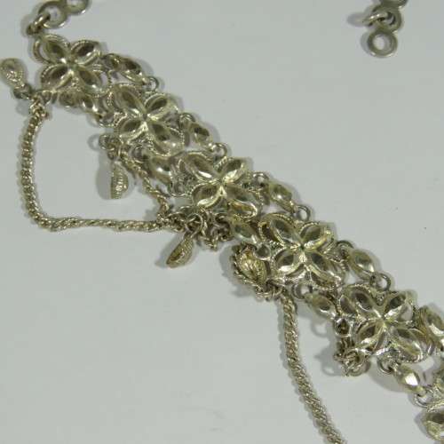 Low grade silver necklace with matching earring