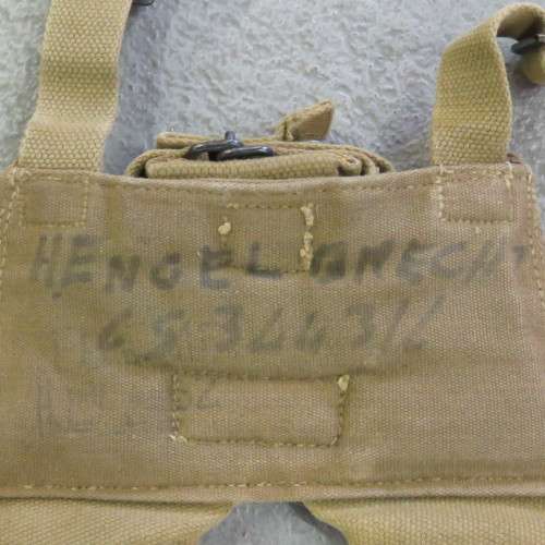 SADF Pattern 61/64 Khaki skeleton webbing yoke harness - 79cm