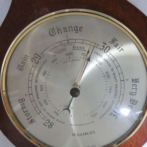Vintage H. Samuel weathermaster barometer - 47cm