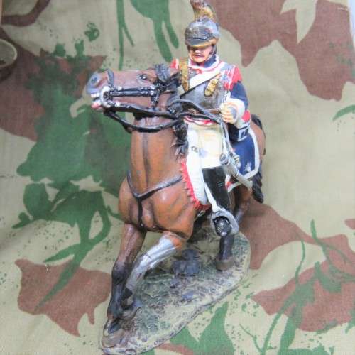 DelPrado Collection 1806-1812 French Cuirassiers trooper 5th regiment lead soldier on horse