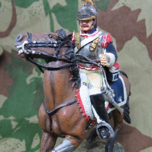 DelPrado Collection 1806-1812 French Cuirassiers trooper 5th regiment lead soldier on horse