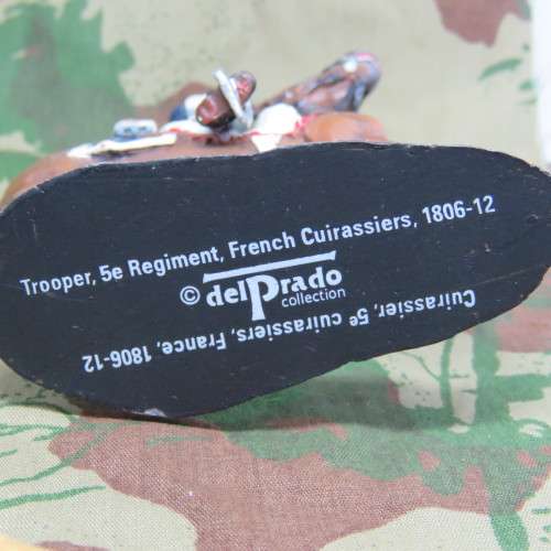 DelPrado Collection 1806-1812 French Cuirassiers trooper 5th regiment lead soldier on horse