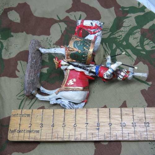 DelPrado Collection 1810-1812 Napoleon's Imperial guard mamelukes drummer lead soldier on horse