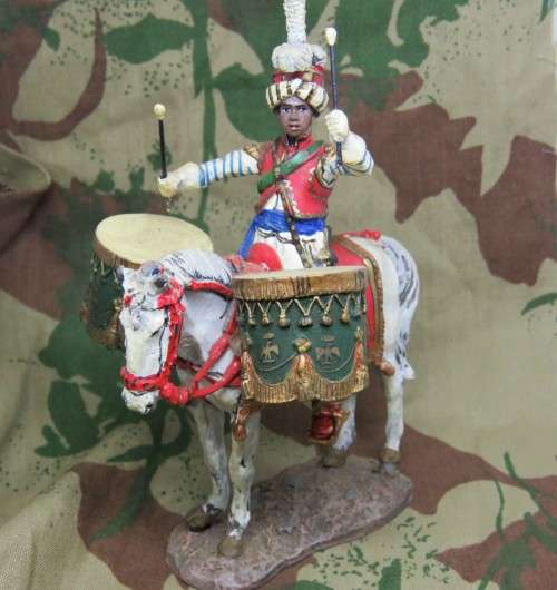 DelPrado Collection 1810-1812 Napoleon's Imperial guard mamelukes drummer lead soldier on horse