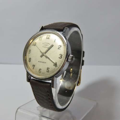Vintage Rotary Avenger manual wind mens watch - Working