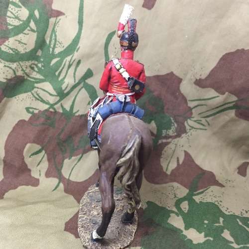 DelPrado 1815 Great Britain 1st Life Guard officer on horse lead soldier