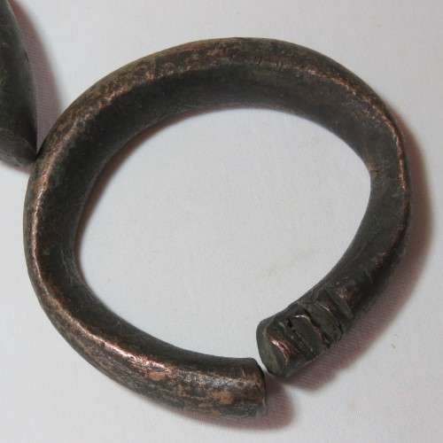 Pair of Antique Ovambo Copper bangles