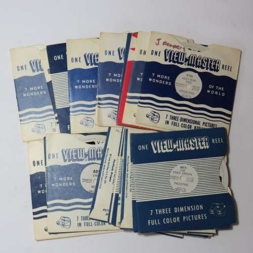 Vintage Sawyer's View-Master viewer and more than 20 View-Master reels