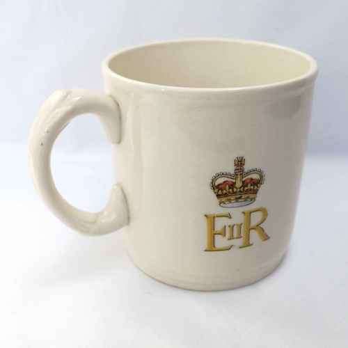 1953 Queen Elizabeth II Coronation souvenir mug