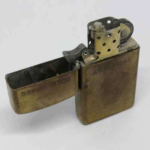 1992 Solid brass slim line zippo - J.L Douglas engraved