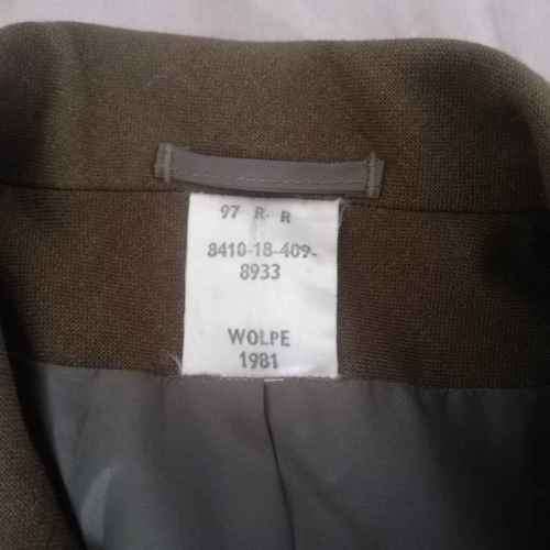 SADF Femal tunic - size 97 R R - hole on back of sleeve