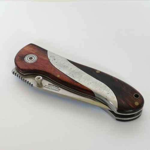 Gortex pocket knife with wood and stainless steel handle