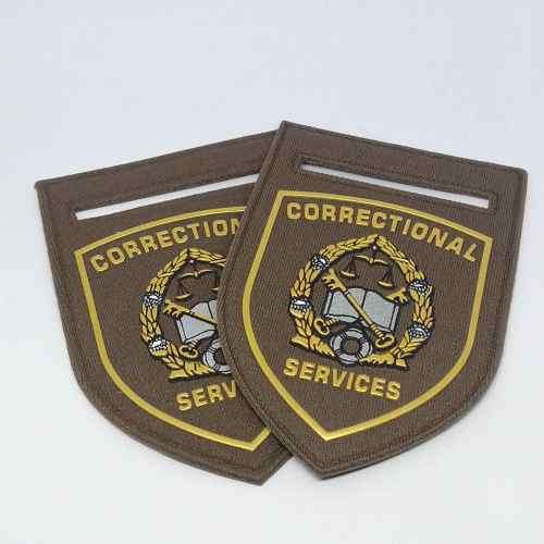 Old Pair of SA Correctional Service tupperware rank flashes