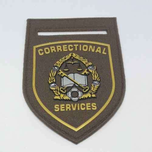 Old Pair of SA Correctional Service tupperware rank flashes