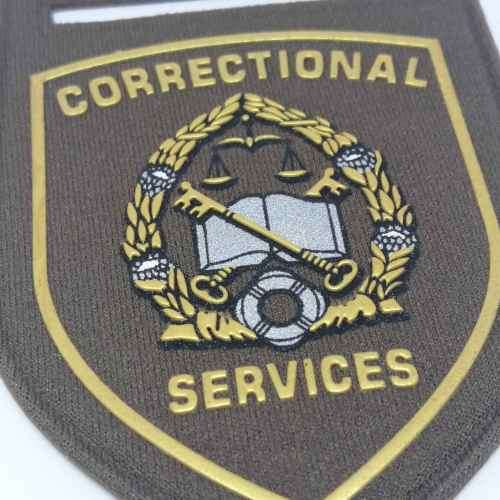 Old Pair of SA Correctional Service tupperware rank flashes