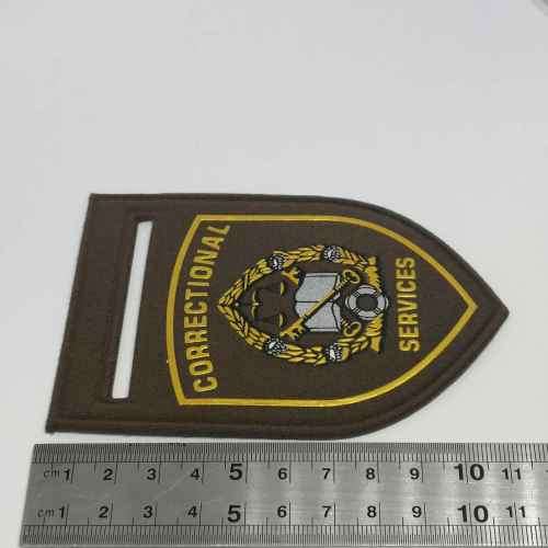 Old Pair of SA Correctional Service tupperware rank flashes