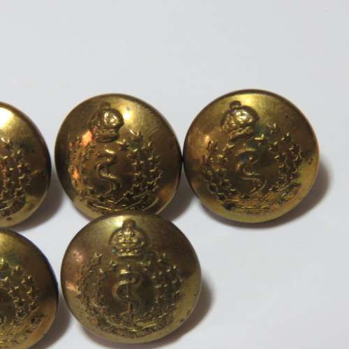 Canada Royal Medical Corps buttons - Lot of 5 smaller buttons