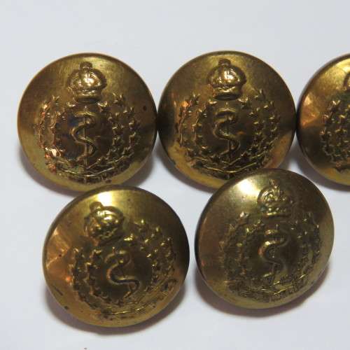 Canada Royal Medical Corps buttons - Lot of 5 smaller buttons