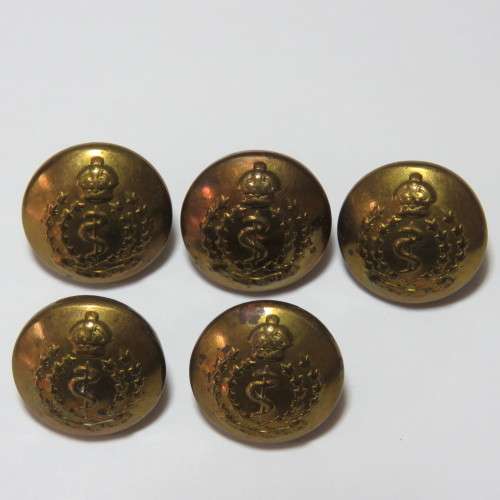 Canada Royal Medical Corps buttons - Lot of 5 smaller buttons