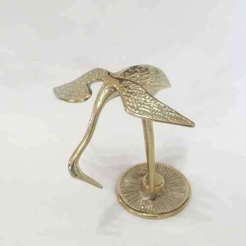 Vintage Brass flamingo figurine