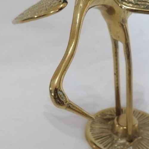 Vintage Brass flamingo figurine