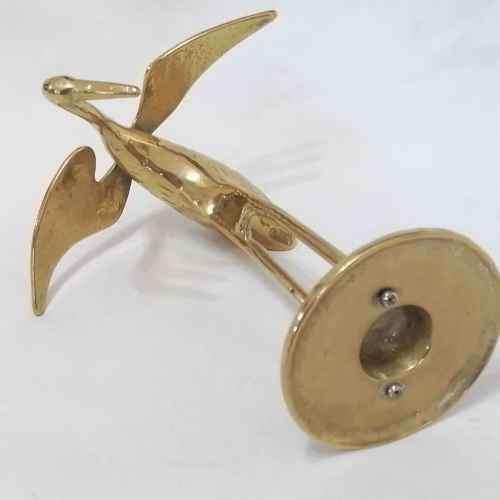 Vintage Brass flamingo figurine