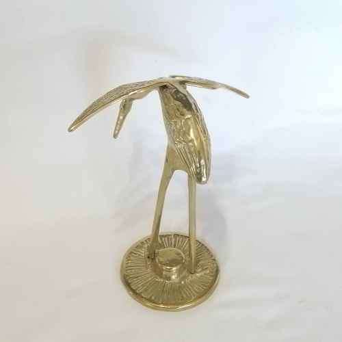 Vintage Brass flamingo figurine