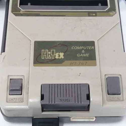 Vintage Hitex TV games console with 2 controllers - not tested