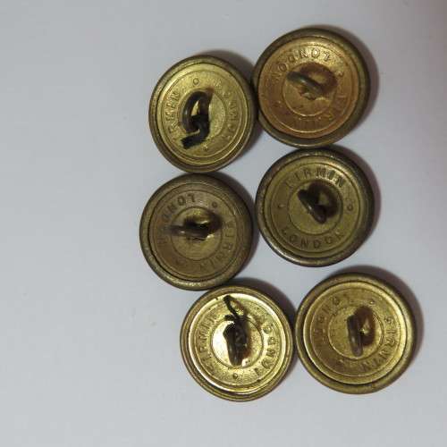 Cape Town Metropolitan Fire Brigade - Lot of 6 medium buttons - Pocket