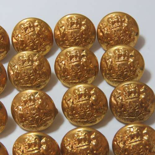 South African Defense Force military buttons - Lot of 20 later small size buttons