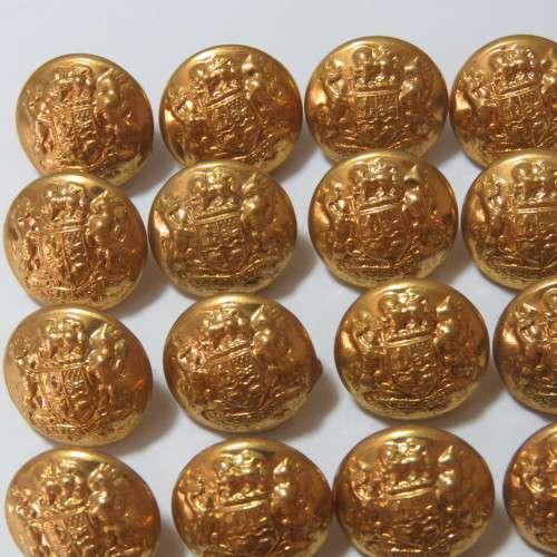 South African Defense Force military buttons - Lot of 20 later small size buttons