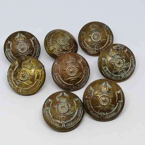 Set of 8 SA Marine corps buttons - 1953-1955