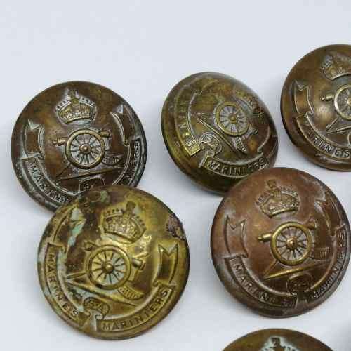 Set of 8 SA Marine corps buttons - 1953-1955