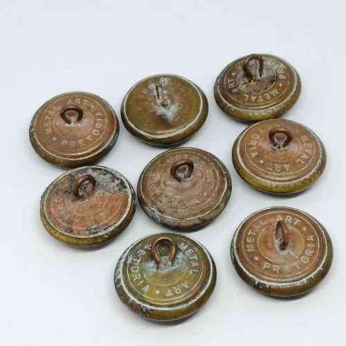 Set of 8 SA Marine corps buttons - 1953-1955