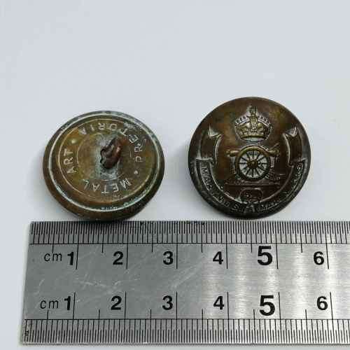 Set of 8 SA Marine corps buttons - 1953-1955