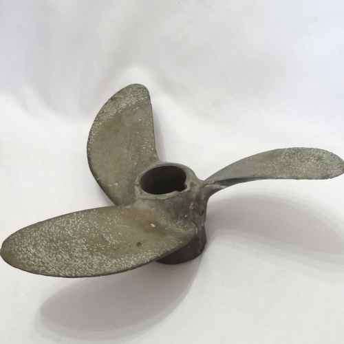 Antique brass boat propeller