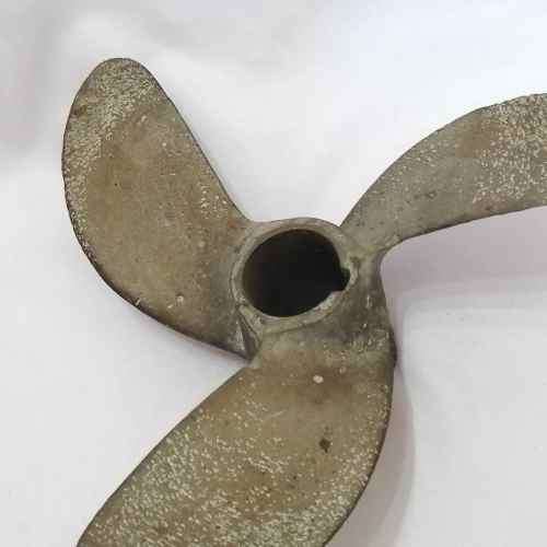 Antique brass boat propeller