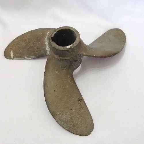 Antique brass boat propeller