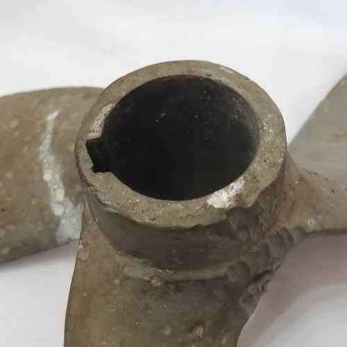 Antique brass boat propeller