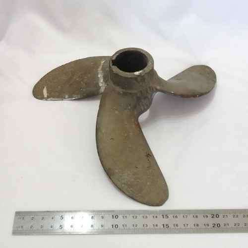 Antique brass boat propeller