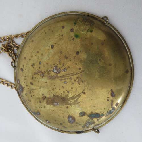 Vintage brass balancing scale - Height 41 cm