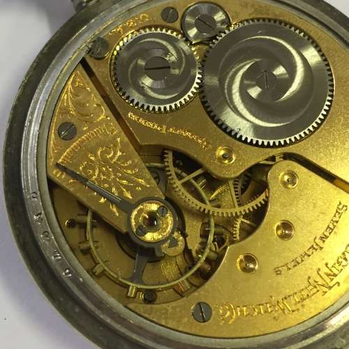 Antique 1903 Elgin pocketwatch in silveroid case - serial 14370036 - open face - working