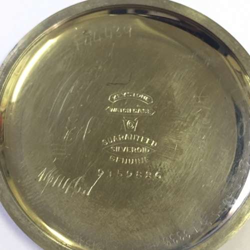 Antique 1903 Elgin pocketwatch in silveroid case - serial 14370036 - open face - working