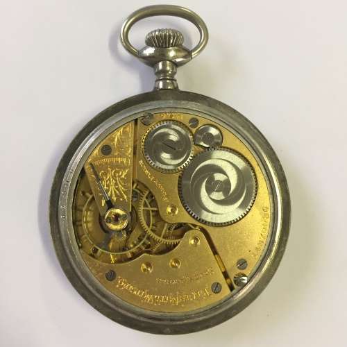 Antique 1903 Elgin pocketwatch in silveroid case - serial 14370036 - open face - working