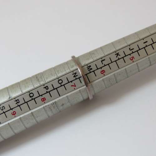 Sterling silver ring with beautiful stone - Size M/N - 2,0 g