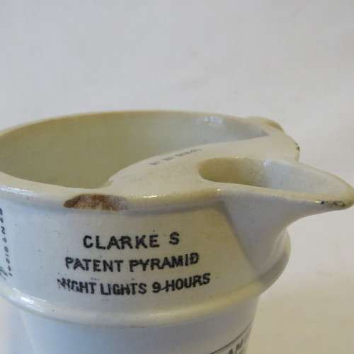 Sam Clarke's pyramid food farmer with lid - Late 1800's