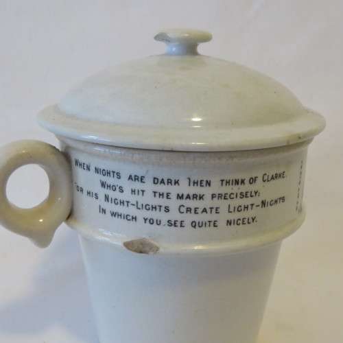 Sam Clarke's pyramid food farmer with lid - Late 1800's